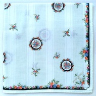 WEDGWOOD Vintage Handkerchief Floral 19 x 19 inches, Vintage Scarf