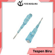 CUCI GUDANG Tespen Obeng Biru / Tespen Alat Tes Listrik - YOSINOGAWA STORE