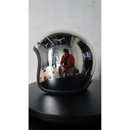 Chrome mirror helmet tx500 slim head chrome helmet viral cool helmet kalcer helmet chopper helmet ve