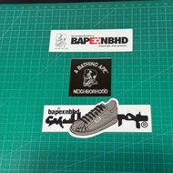 BAPE x NBHD Sticker Pack Original of 3 Bathing Apea JapanNeighborhood