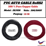[ 10 meter ] 28/0.26mm PVC Auto Cable RoHS2 Pure Copper Cable Car Lorry Automotive Wire Cable