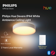 Philips Hue Devere White Ambience Smart Ceiling Light | Bluetooth, Google Assistant, Hue App Compati