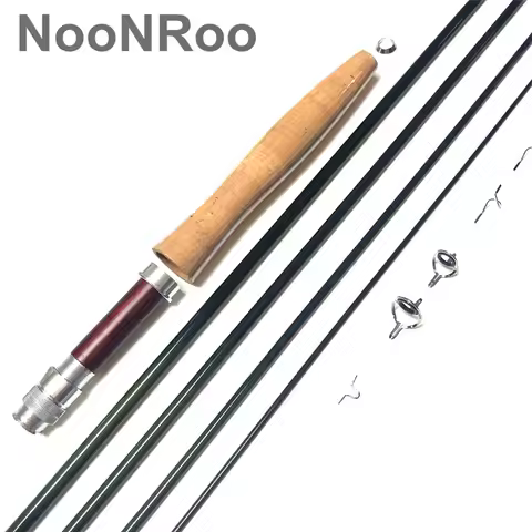 NooNRoo-DIY Fly Fishing Rod Kit, Cambo Kit, Very Good FasAction, Fly Blank, A Grade Cork Grip, Combo