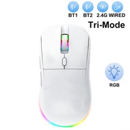 Kebidumei RGB Gaming Mouse Dual BT/2.4G/USB Wired Mouse Rechargeable Mouse 6 Button 4800DPI Bluetoot