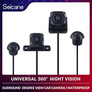 Seicane Universal 4 Cameras 360° Surround View Car Camera 360 degree Panoramic Front Rear Left Right Cameras for Car GPS Stereo Player support Waterproof Night Vision