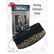 Songkok Awing Original Gold Antique Awing Peci/