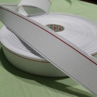 Elastic Bands Sold In 1 Meter Size 3.2cm.(1.2 Inches) Red Edge