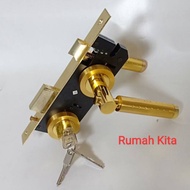 Gold Door Handle Split Door Lock