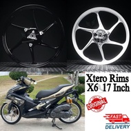 YAMAHA NVX V1 V2 AEROX XTERO SPORT RIMS X6 RIM 1.6 1.85 X17 17 INCH RIMS 17INCH SPORT RIMS NVX155 NVX ORIGINAL XTERO