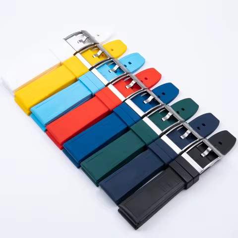 Rubber Silicone Watchband Accessories 20mm 22mm 24mm For Breitling Strap SUPEROCEAN Avenger Navitime