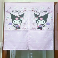 Japanese Cute Door Curtain Cartoon Kimono Series Fabric Door Curtain Bedroom Household Blackout Door Curtain Entrance Partition Half Door Curtain Kuromi Melody Small Curtain