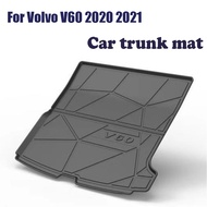 Atreus ด้านหลังรถยนต์พรมกระโปรงหลังรถสำหรับ Volvo V60 2020 2021กันน้ำ Anti-Slip รถพรมกระโปรงหลังรถถา