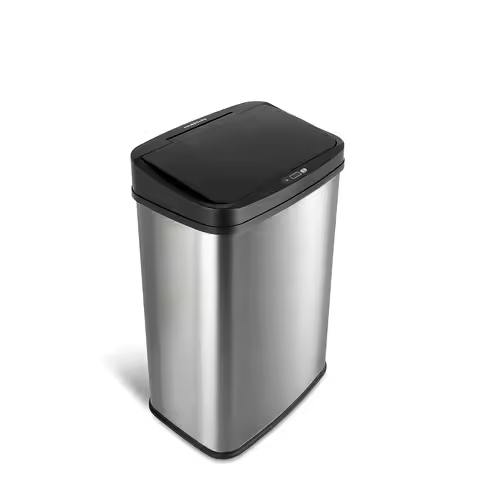 13 Gallon Automatic Trash Can, 50L Touchless Motion Sensor Garbage Can with Odor-Sealing Lid, Rectan