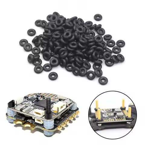 50pcs M2 M3 O shape Silicone Rubber Washer Shock Absorbor Anti Vibration Damping For F3 F4 Flytower 
