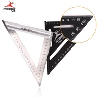 Aluminum Alloy Stainless Steel Triangle Ruler Thickened Wear-Resistant Woodworking Ruler 90 Degree R