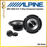 Alpine BRV-S65C BassRev Series 6.5 2 Way Component Car Speaker 150 Watts Peak Power Kereta Spiker
