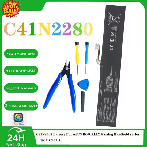 C41N2208 Battery For ASUS ROG ALLY Gaming Handheld series of RC71L/PC71L Expand high capacity of mod