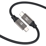 80Gbps Thunderbolt 5ケーブル、最大120Gbps帯域幅、240W高速充電、16K@60Hz、4K@540Hz USB Cビデオケーブル、Thunderbolt 4/3、USB4、S