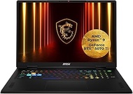 MSI Vector A18 HX Gaming Laptop 18" QHD+ 240Hz Display, AMD Ryzen 9 9955HX, NVIDIA GeForce RTX 5070