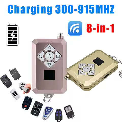 Rechargeable Remote Control Duplicator 8-in-1 Garage Door Gate Acess Remote Clone Multi-frequency 30