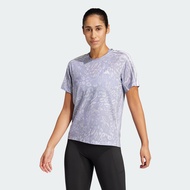 adidas Running Own the Run CLIMACOOL 3-Stripes Tee Women Grey JD7758