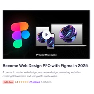 Learn Figma Video Course-Become Web Design PRO with Figma in 2025