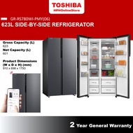TOSHIBA (623L/620L/530L) Side By Side Inverter Fridge Refrigerator GR-RS682WE GR-RS780WI GR-RS600WI
