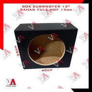 Box Full Mdf Subwoofer 12 Inch Boks Sub Audio Mobil 12inci Tebal 15mm