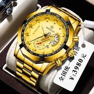 Genuine Swiss automatic mechanical watch men s watch men s fashion trend waterproof luminous 2022 new large dial