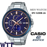 CASIO EDIFICE ORIGINAL EFV-520DB-2A CHRONOGRAPH MEN WATCH JAM TANGAN LELAKI CASIO ORIGINAL CASIO WATCH FOR MEN