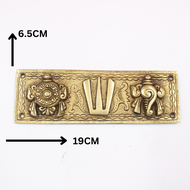 Pure Brass Sanku Chakra Plate - Divine India