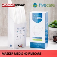 New Masker Fivecare 4D 4Ply Filter Masker Medis Evoplusmed Medical