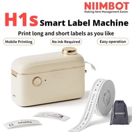 NIIMBOT H1S Labeler with Portable Adhesive Tape for Sticker Printer
