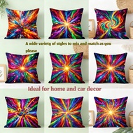 throw pillow case 18x18 16x16 20x20inches Colorful Cosmic Explosion cushion