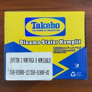 TAKEHO DYNAMO STATER ASSY COMPLETE/ FOR JUPITER Z NEW MOTORCYCLE/VEGA R NEW (WITH CABLE) 3SO-H1800-1