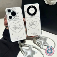 Kitty Cat Cartoon Phone Case For Samsung Galaxy A57 A56 A55 A54 A53 A52 A52S A51 A50 A50S M56 F56 M3