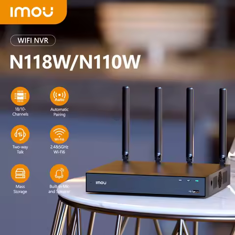 IMOU 8CH Wi-Fi Network Security System Wireless Recorder NVR Strong Metal Shell Support ONVIF Standa