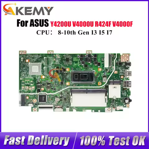 X412FA Laptop Motherboard For ASUS X412FJC X412FAC X412FL V4000F V4000U Y4200U R424F X412F X412FLG M