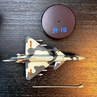 1:144 Scale Alloy Fighter Plane Model J10 Fighter Jet Finished Product Display with Stand Collectibl