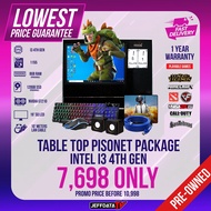 TABLE TOP PISONET PACKAGE COINSLOT INTEL CORE i3 4TH GEN 8GB 120gb SSD GT210 17 SQ LCD FREE RGB KBMS