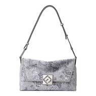 Fion Philo New Season Underarm Bag Single Shoulder Crossbody Bag French Bread Stack Bag Embroidered 