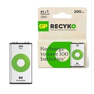 GP20R8H 9V ReCyko Rechargeable Battery FOC 2 AAA GP HEAVY DUTY BATTERY  - ORIGINA GP MSIA OFFICIAL P