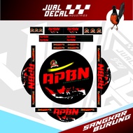 Decal Sangkar Murai APBN Tebok Stiker Sangkar Murai Gantangan no 1 2 3