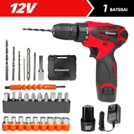 3 IN 1 Electric Drill Bor Tangan Tanpa Kabel Mesin Bor Cordless Elektrik Drill Bor Listrik Full Set Bor Tanpa Kabel