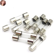 EEM 10PCS 5x20 Glass fuse tube 250V 0.1A ~ 25A 5*20 high quality fuse 5*20 0.2A 0.25A 0.3A 1A 1.25A 