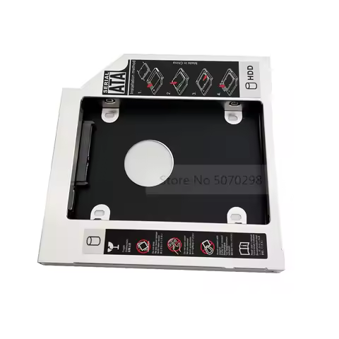 2nd HDD SSD Hard Drive Optical bay Caddy Frame Adapter for Asus K42 K43 K43E K52 K53 K70 K73 k52j k5