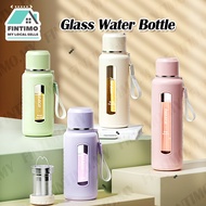 【MY】Tea Fliter Glass Water Bottle Thermos Portable Insulated Mug Cup Vacuum Flask Drinking Tumbler b