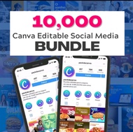 Canva Editable Social Media BUNDLE 10000 ส่งภายใน 24 ชม.