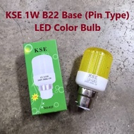💡READY STOCK💡 1W B22 Base (Pin Type) LED Color Bulb LED Night Lamp Bulb Hari Raya Bulb, Yellow/Red/B