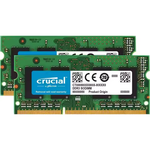 Crucial DDR3L 4GB 8GB Laptop Ram 1333mhz 1600Mhz PC3L 10600S 12800S 204Pin 1.35V SODIMM Notebook Mem